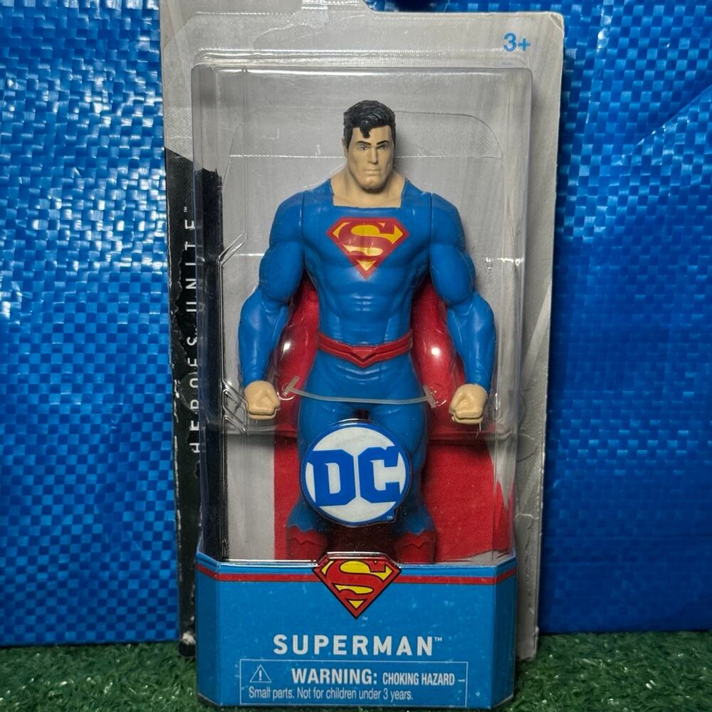 2021 DC Comics Spin Master Superman Action Figure Toy Heroes Unite Series 6"